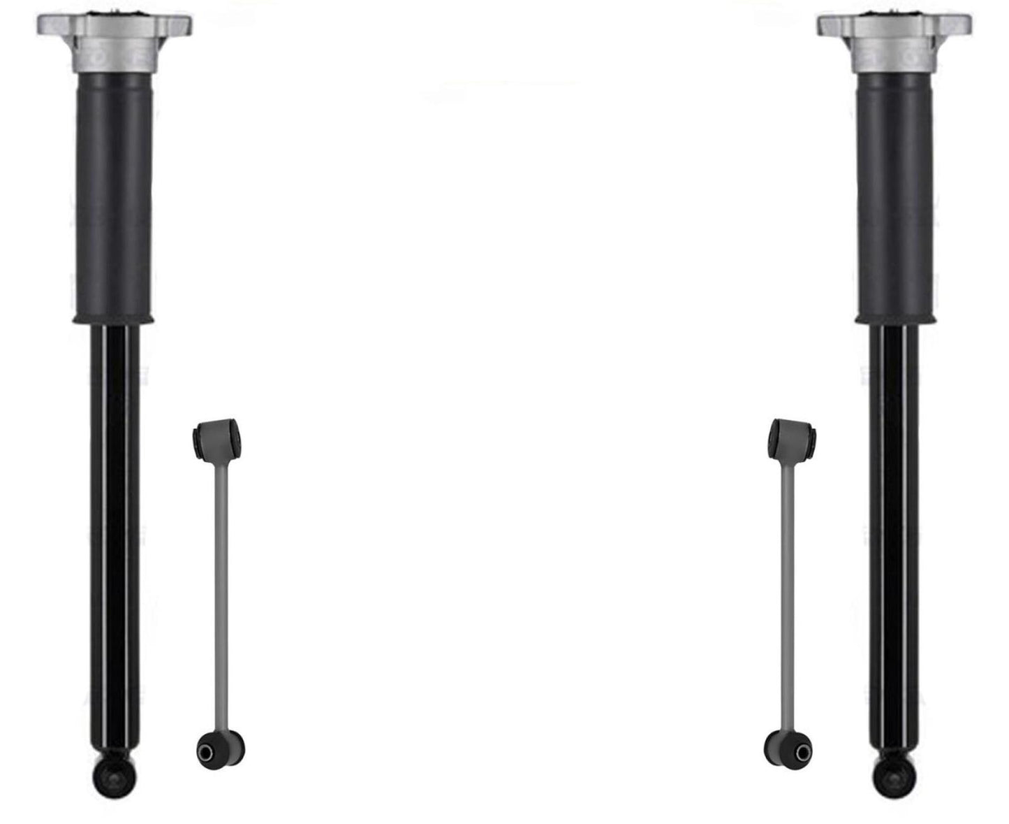 Rear Complete Shocks & Links For Mercedes Benz C300 15-2022 W/ Sport Suspension