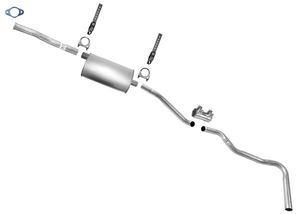 85-88 Chevrolet S10 recogen el sistema de escape del silenciador 2.5L 4x4 base de rueda de 108 pulgadas 