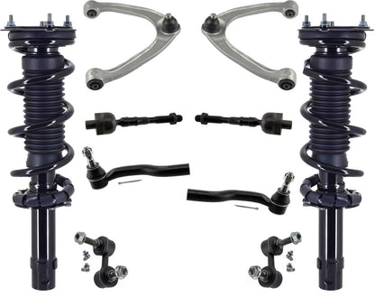 Front Struts Control Arms Tie Rods & Links For Q50 2014-2021 All Wheel Drive