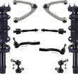 Front Struts Control Arms Tie Rods & Links For Q50 2014-2021 All Wheel Drive