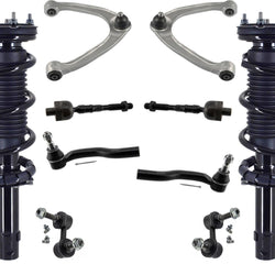 Front Struts Control Arms Tie Rods & Links For Q50 14-2021 W/O Sport Suspension
