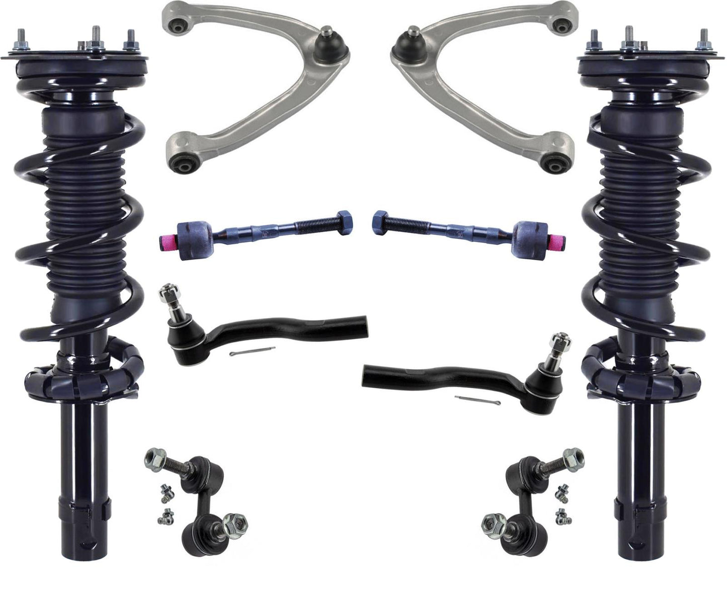 Struts Control Arms Tie Rods & Links For Infiniti Q50 2014-2021 W/O Sport Susp