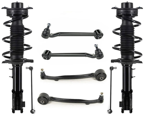 Front Struts Lower Arms & Links For Genesis Coupe 2010-2014 W/O Brmbo Brakes