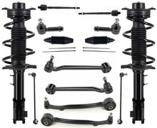 Front Struts Lower Arms Tie Rods & Links For Genesis Coupe 10-14 W/O Brmbo Brks