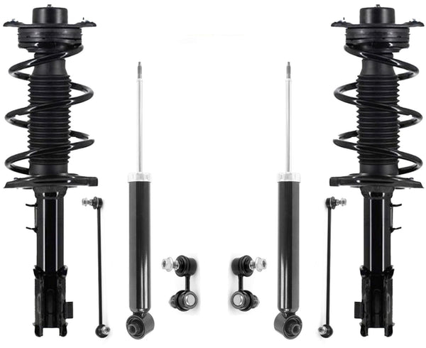 Front Struts Rear Shocks & Links For Genesis Coupe 2010-2016 W/O Brmbo Brakes