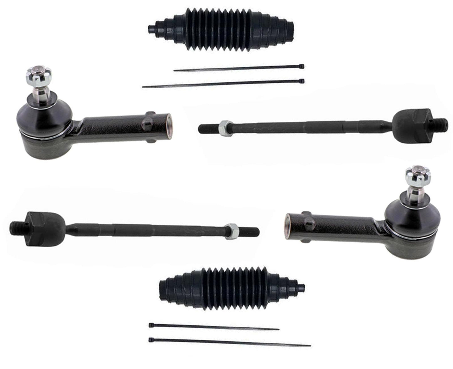Front Inner & Outer Tie Rods For Hyundai Genesis Coupe 2010 2011 2012 2013 2016