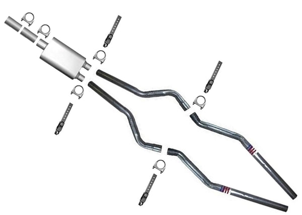 06-07 Fits Dodge Ram 1500 Dynomax 17661 Muffler With AP Dual Exhaust Tail Pipes