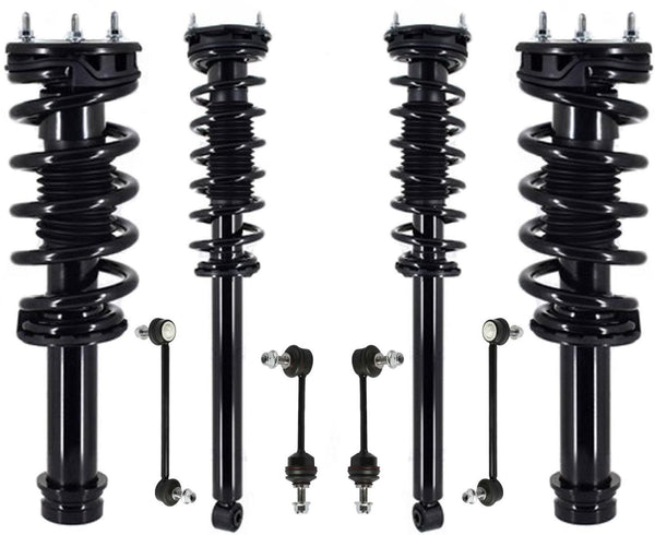 Front & Rear Complete Struts & Links For Tesla S 2014-2016 All Wheel Drive