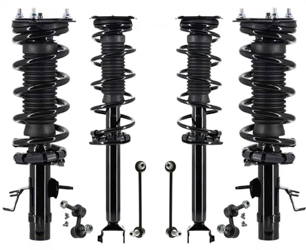 Front & Rear Struts & Links For M37 2011-2013 All Wheel Drive W/O Sport Pckage