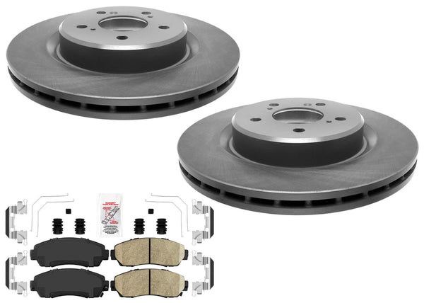 Ft Coated Disc Brake Rotors Ceramic Brake Pads for Acura TLX SH-AWD 21-25 2.0L