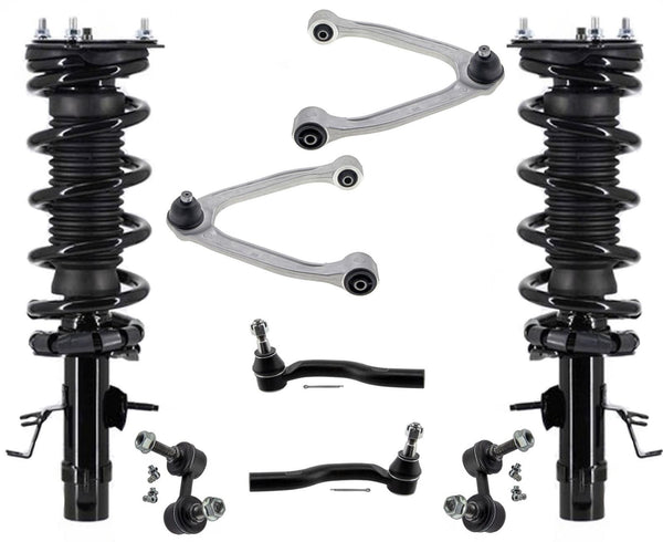 Front Struts Upper Arms Links & Tie Rods For Q70 2014-2017 All Wheel Drive