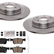 Rear Coated Disc Brake Rotors & Ceramic Pads for Acura TLX 2.0L 3.0L 2021-2025