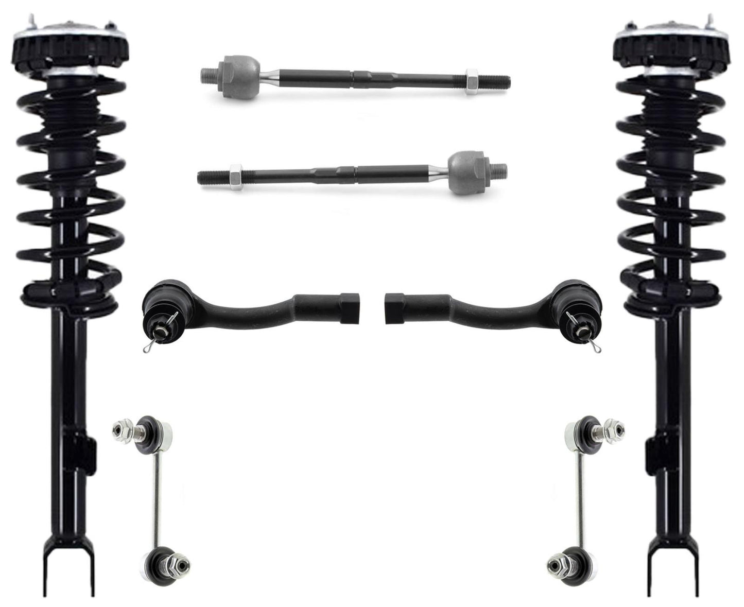 Front Complete Struts Tie Rods & Links For Genesis 2015-2016 Rear Wheel Drive