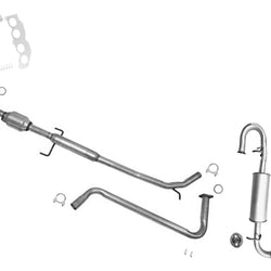 F&R CARB Catalytic Converter Resonator Muffler Exhaust System For Scion TC 11-13