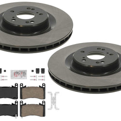 Front Coated Disc Brake Rotors & Ceramic Pads for Acura TLX Type S 3.0 2021-25