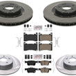 Coated Disc Brake Rotors Ceramic Brake Pads for Acura TLX Type S 3.0L 2021-2025