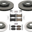 Coated Disc Brake Rotors Ceramic Brake Pads for Acura MDX Type S 3.0L 2022-2025