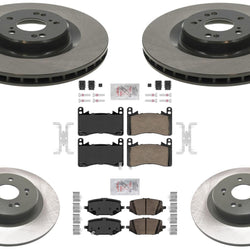 Coated Disc Brake Rotors Ceramic Brake Pads for Acura MDX Type S 3.0L 2022-2025