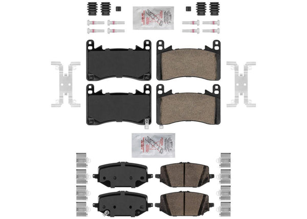 Front & Rear Ceramic Disc Brake Pads for Acura MDX Type S 3.0L 2022 2023 2025