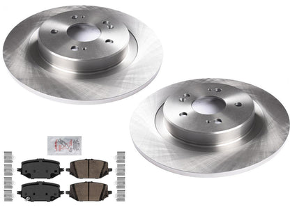 Rear Coated Disc Brake Rotors Ceramic Brake Pads for Acura MDX 2022 2023 2025