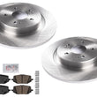 Rear Coated Disc Brake Rotors Ceramic Brake Pads for Acura MDX 2022 2023 2025