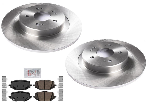 Rear Coated Disc Brake Rotors Ceramic Brake Pads for Acura MDX 2022 2023 2025