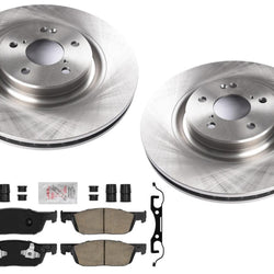 Front Coated Disc Brake Rotors Ceramic Pads for Acura MDX 3.5 SH-AWD 2022-2025
