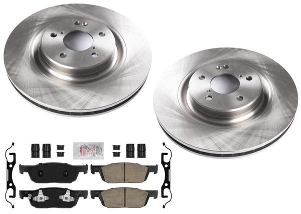 Front Coated Disc Brake Rotors Ceramic Pads for Acura MDX 3.5 SH-AWD 2022-2025