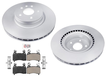 Front Coated Disc Brake Rotors Disc Brake Pads for Tesla S 2012 2013 2014 2015