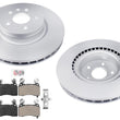 Front Coated Disc Brake Rotors Disc Brake Pads for Tesla S 2012 2013 2014 2015