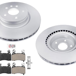 Front Coated Disc Brake Rotors Disc Brake Pads for Tesla S 2012 2013 2014 2015