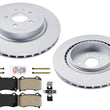 Rear Coated Disc Brake Rotors Disc Brake Pads for Tesla S 2012 2013 2014 2015