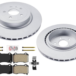 Rear Coated Disc Brake Rotors Disc Brake Pads for Tesla S 2012 2013 2014 2015