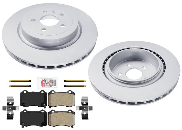 Rear Coated Disc Brake Rotors Disc Brake Pads for Tesla S 2012 2013 2014 2015
