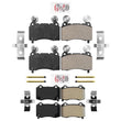 Front & Rear Semi Metallic Disc Brake Pads for Tesla S 2012 2013 2014 2015