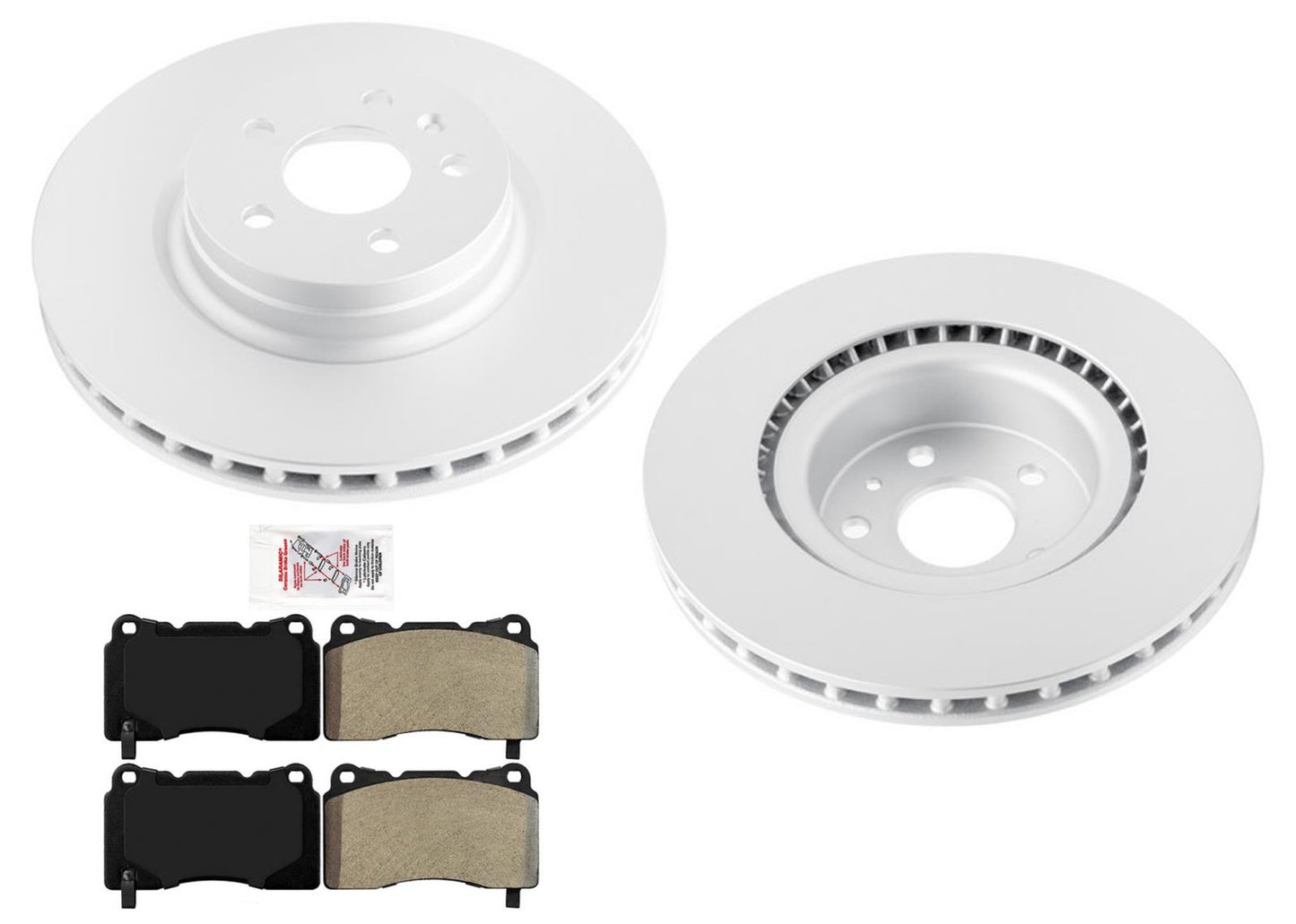Front Coated Disc Brake Rotors Disc Brake Pads for Tesla S 2017 2018 2019 2020