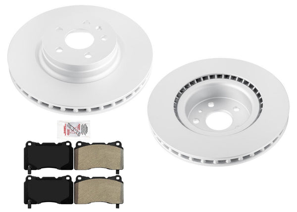 Front Coated Disc Brake Rotors Disc Brake Pads for Tesla S 2017 2018 2019 2020
