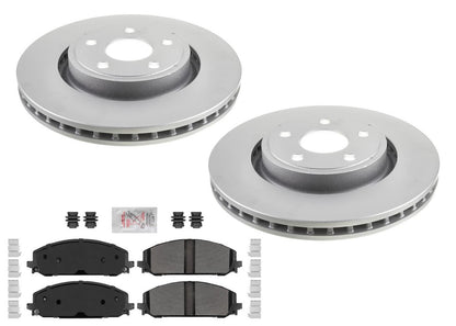 Front Coated Brake Rotors Pad for Dodge Durango Police Special Service 2021-25