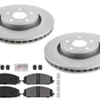Front Coated Brake Rotors Pad for Dodge Durango Police Special Service 2021-25