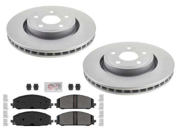 Front Coated Brake Rotors Pad for Dodge Durango Police Special Service 2021-25