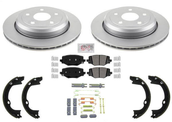 Rear Coated Disc Rotors Brake Pad for Dodge Durango Police Special Service 21-25
