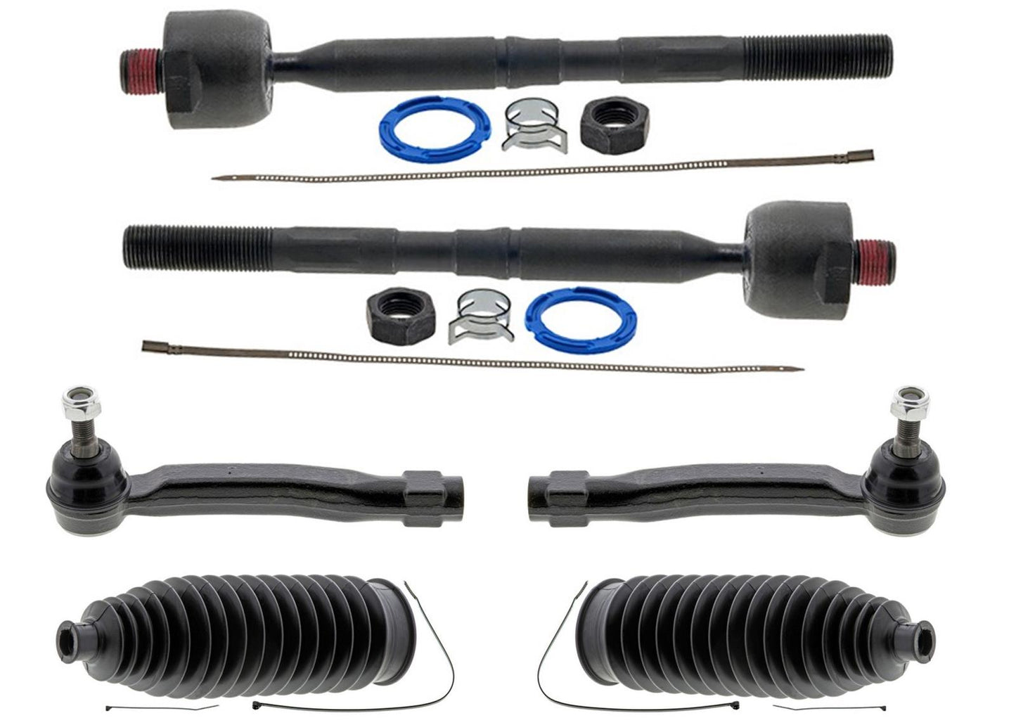 Mevotech Front Inner Outer Tie Rods Boots for Toyota Highlander 2008 2012 2019