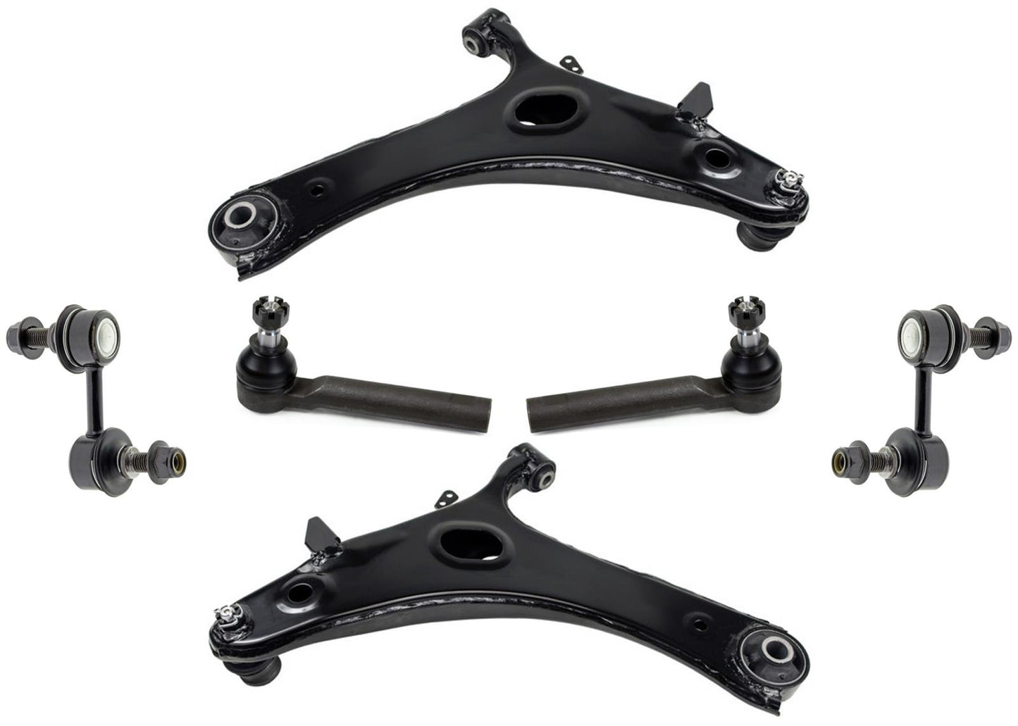 Lower Control Arms Ball Joints Tie Rods Links for Subaru Forester 2009 2010 2013