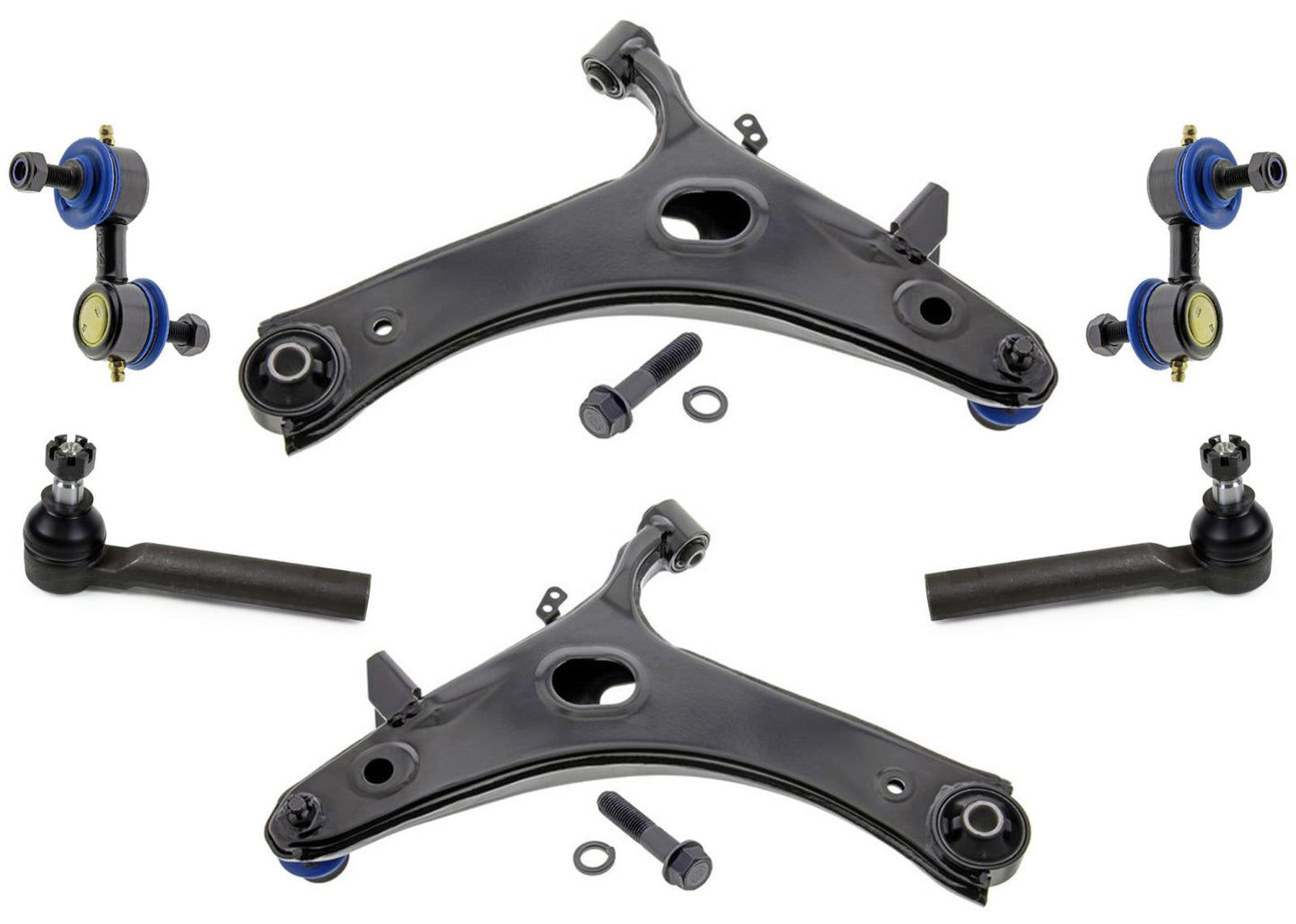 Lower Control Arms Ball Joints Tie Rods Links for Subaru Forester 2009 2010 2013