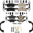 Front & Rear Disc Brake Pads for Dodge Durango 16-24 350MM Front 330MM Rear