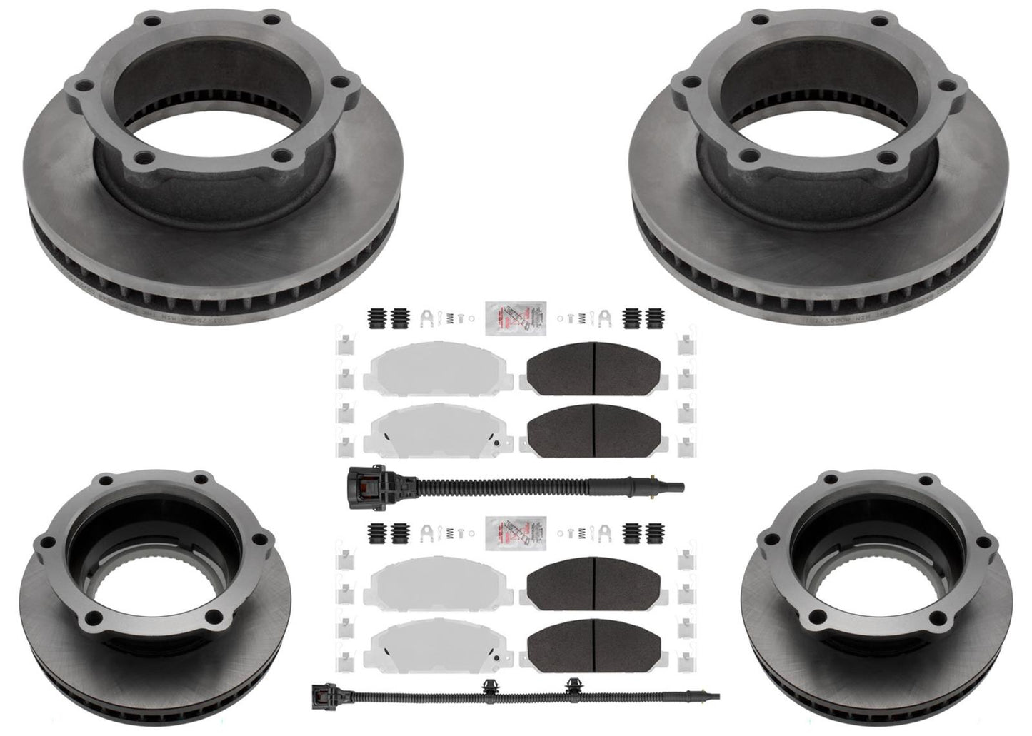 Coated Disc Brake Rotors Pad for Hino 195 2012 2013 2015 2016 2017 2018 2020