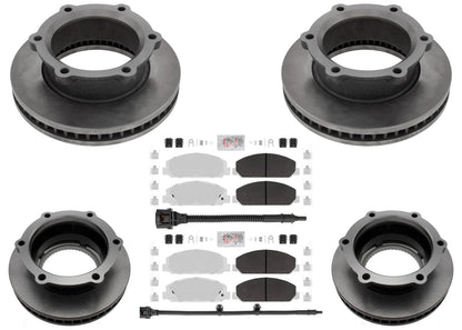 Coated Disc Brake Rotors Pad for Hino 195 2012 2013 2015 2016 2017 2018 2020