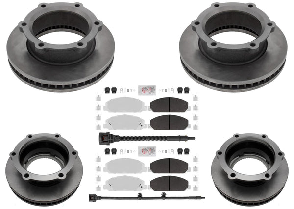 Coated Disc Brake Rotors Pad for Hino 195 2012 2013 2015 2016 2017 2018 2020