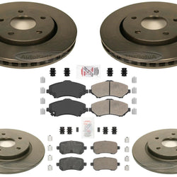 High Heat Carbon Performance Disc Brake Rotors Pads For Town & Country 2008-2011