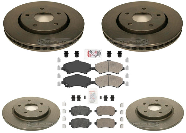 High Heat Carbon Performance Disc Brake Rotors Pads For Town & Country 2008-2011